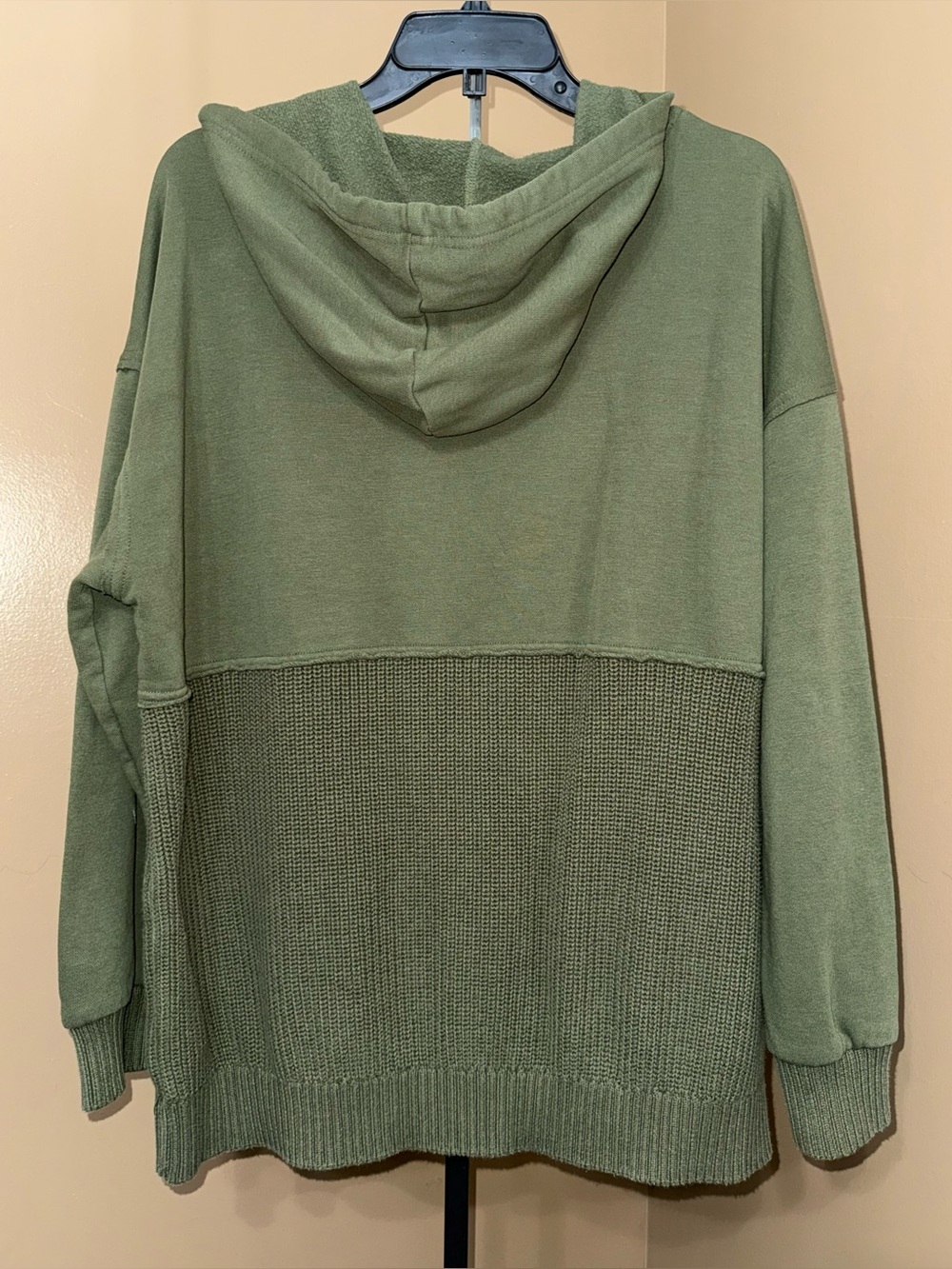 🌼TIME & TRU Olive Hooded Knit Sweater. Size XL.🌼 - Picture 2 of 4